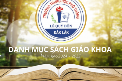 DANH MỤC SÁCH GIÁO KHOA – NĂM HỌC 2024-2025