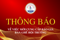 THÔNG BÁO VỀ VIỆC  MỜI CUNG CẤP BÁO GIÁ BÀN GHẾ PHÒNG THÍ NGHIỆM VÀ  HỘI TRƯỜNG