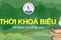 THỜI KHOÁ BIỂU ÁP DỤNG TỪ 15/09/2025