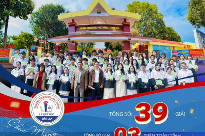 THPT LÊ QUÝ ĐÔN ĐẠT 39 GIẢI TẠI KỲ THI HỌC SINH GIỎI CẤP TỈNH NĂM HỌC 2025 – 2026