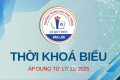 THỜI KHÓA BIỂU ÁP DỤNG TỪ 17/11/2025
